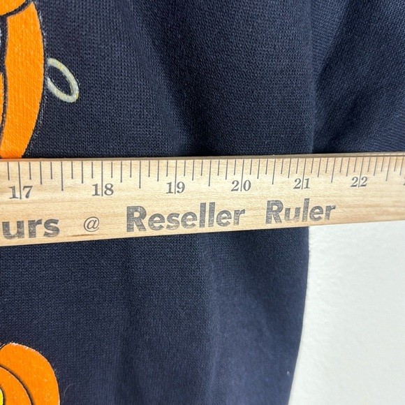 Vintage 1990s Tultex Happy Halloween Sweatshirt Emoji Witch Mummy Pirate large - Picture 6 of 8